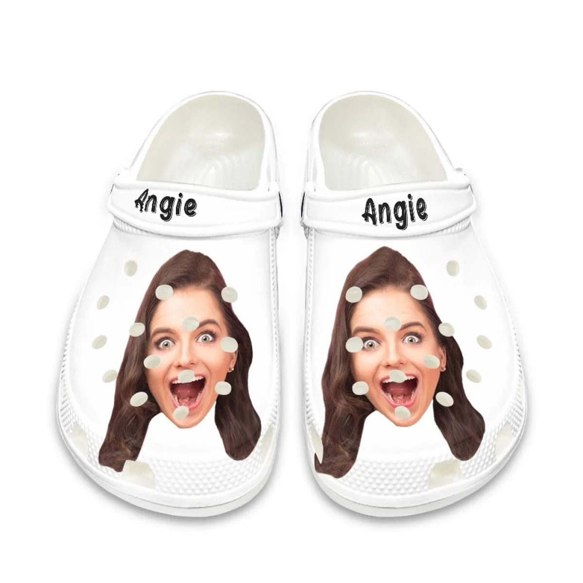 Custom Face&Name Hole Shoes Personalized Photo Clog Shoes Unisex Adult Funny Slippers (DHL is not supported)