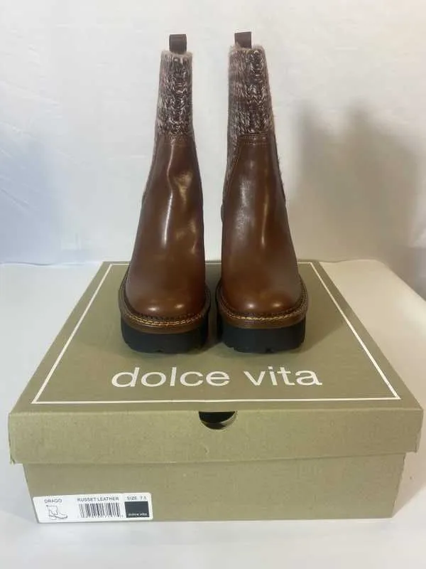 DRAGO BOOTS RUSSET LEATHER - re:vita