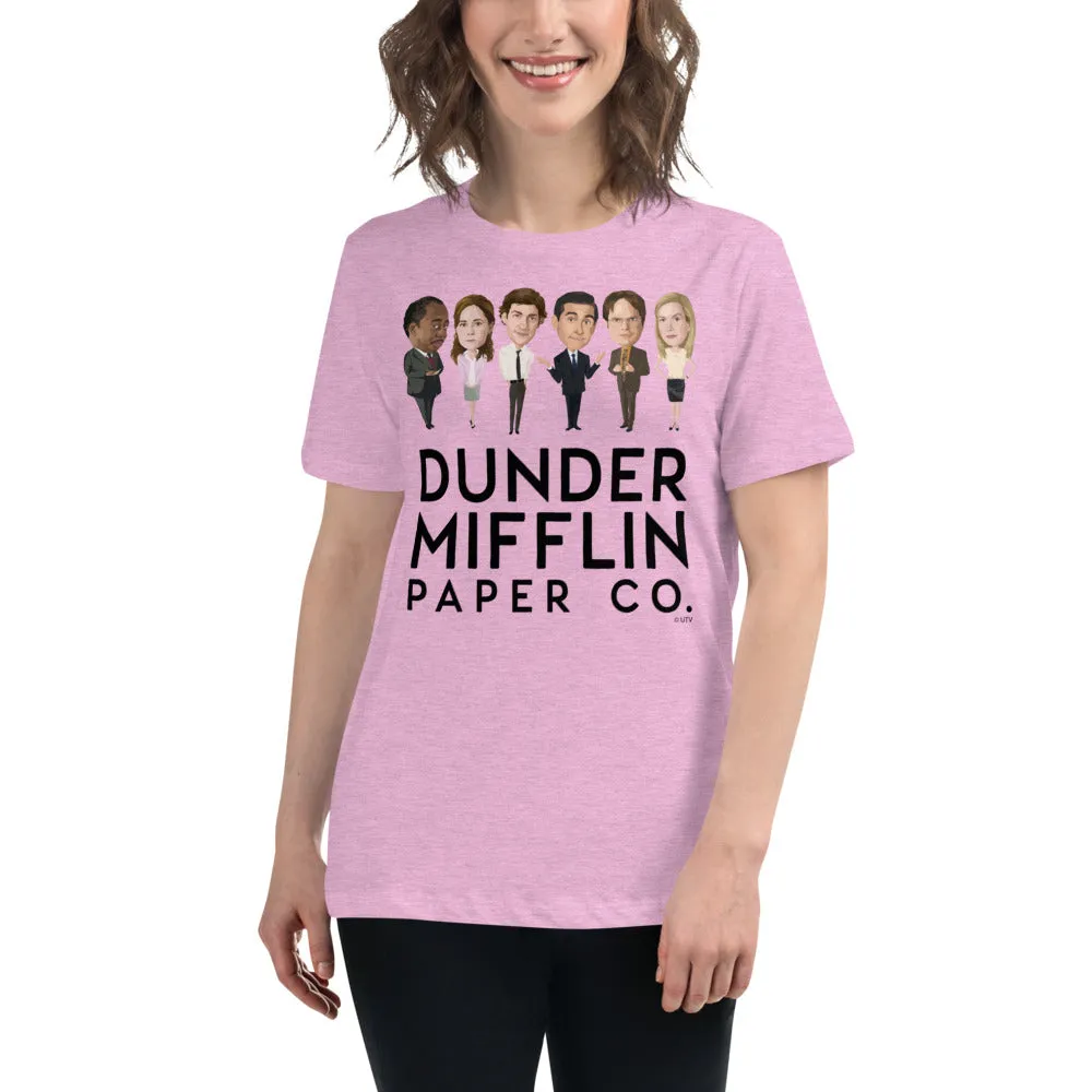 Dunder Mifflin Icons Women's Relaxed T-Shirt