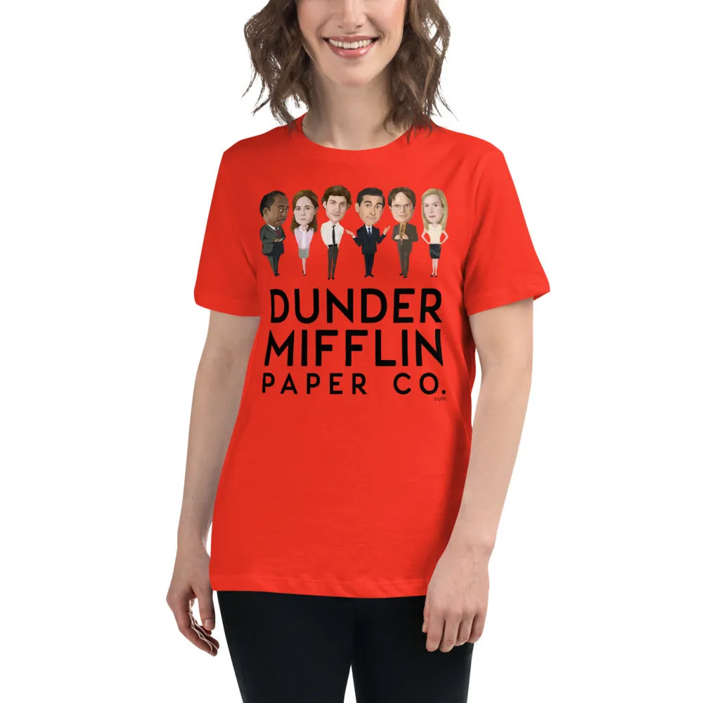 Dunder Mifflin Icons Women's Relaxed T-Shirt