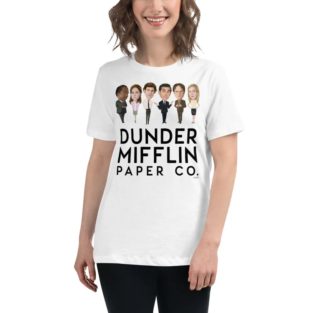 Dunder Mifflin Icons Women's Relaxed T-Shirt