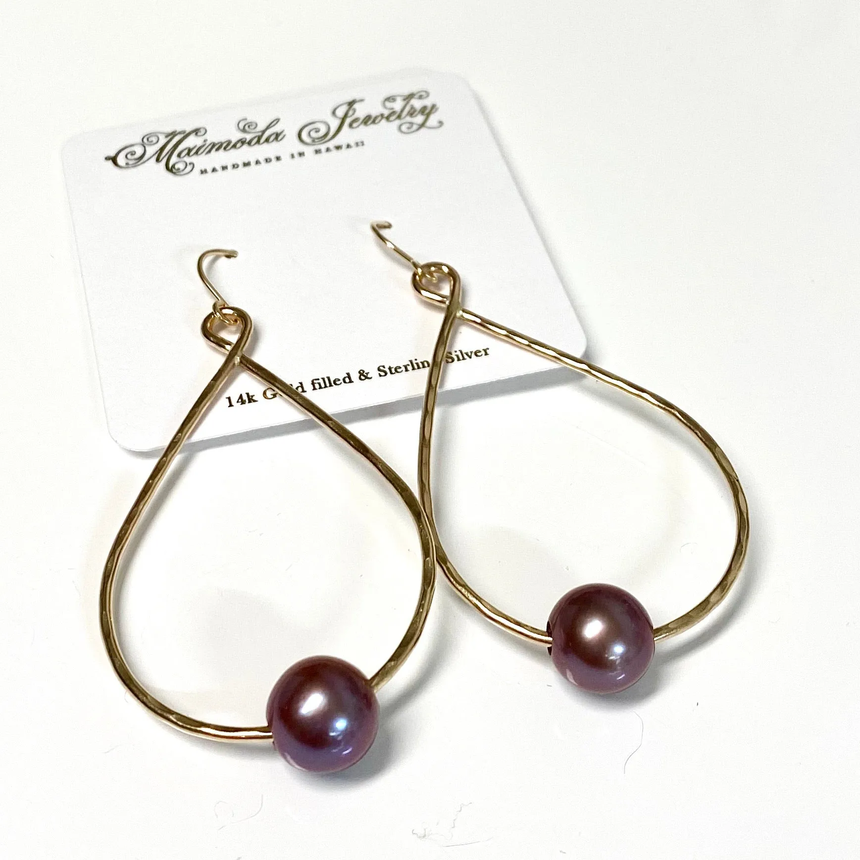 Earrings MOLLY - lavender Edison pearls (E576)