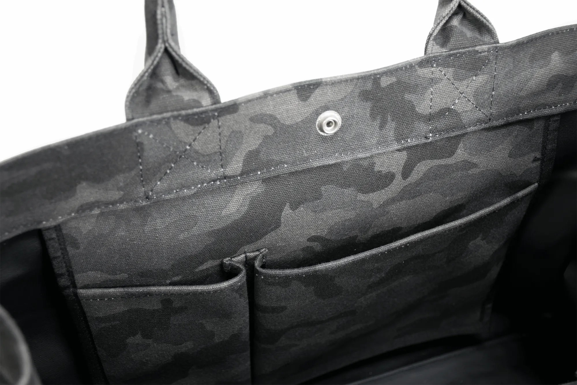 East West Bag: Black Camouflage