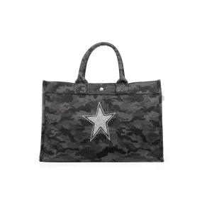 East West Bag: Black Camouflage