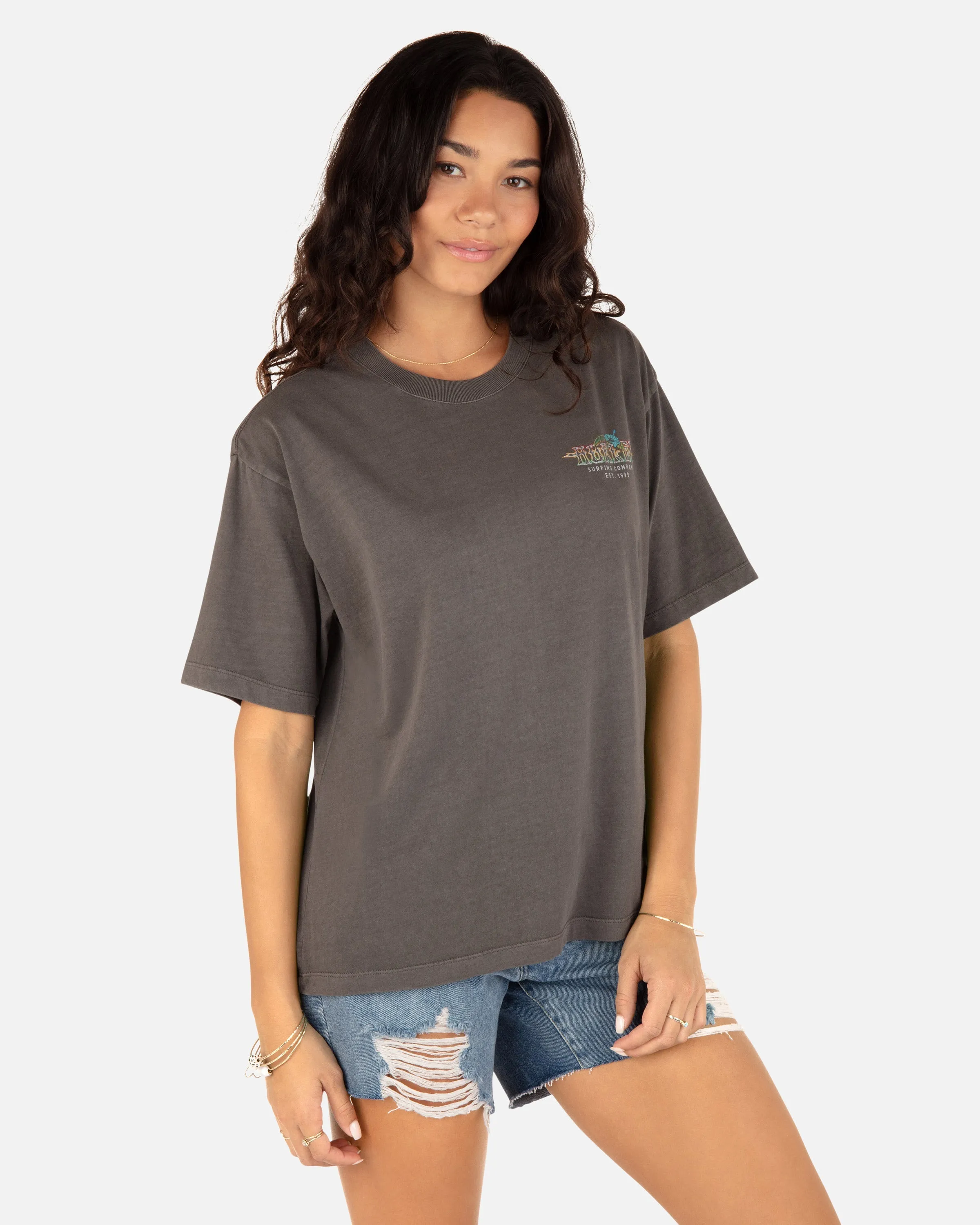 Electric Point Slim Boyfriend Crewneck