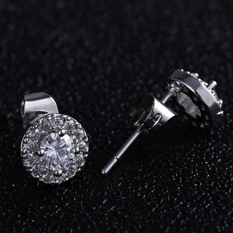 Elegant Zircon Jewelry 925 Sterling Silver - Set