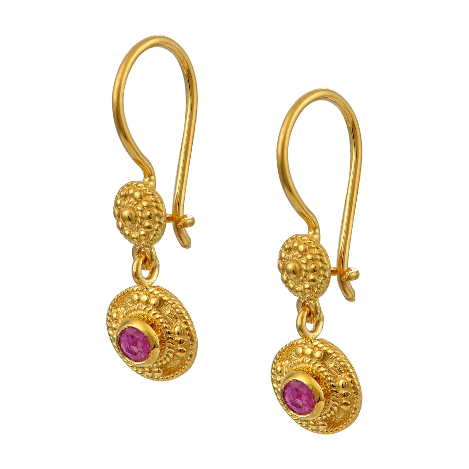 Empress Bertha Byzantine Gold Earrings