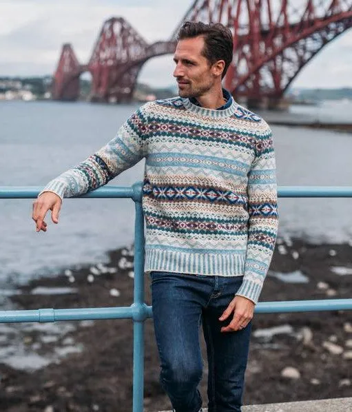 Eribe Brodie Fair Isle Sweater in Nordic