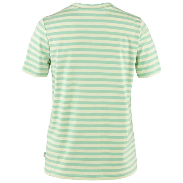 Fjällräven Women's T-Shirts - Art Striped - Sky/Chalk White