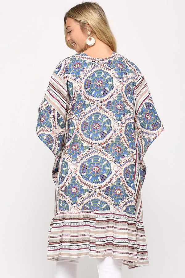 GiGiO Mixed Prints Kimono