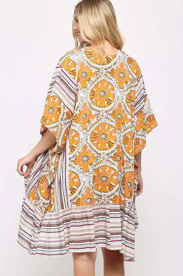 GiGiO Mixed Prints Kimono