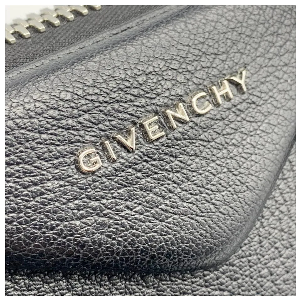 Givenchy Small Antigona Striped Satchel Black Leather Shoulder Bag