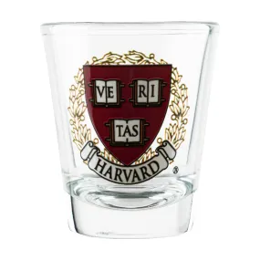 Harvard Crest Shot Glass