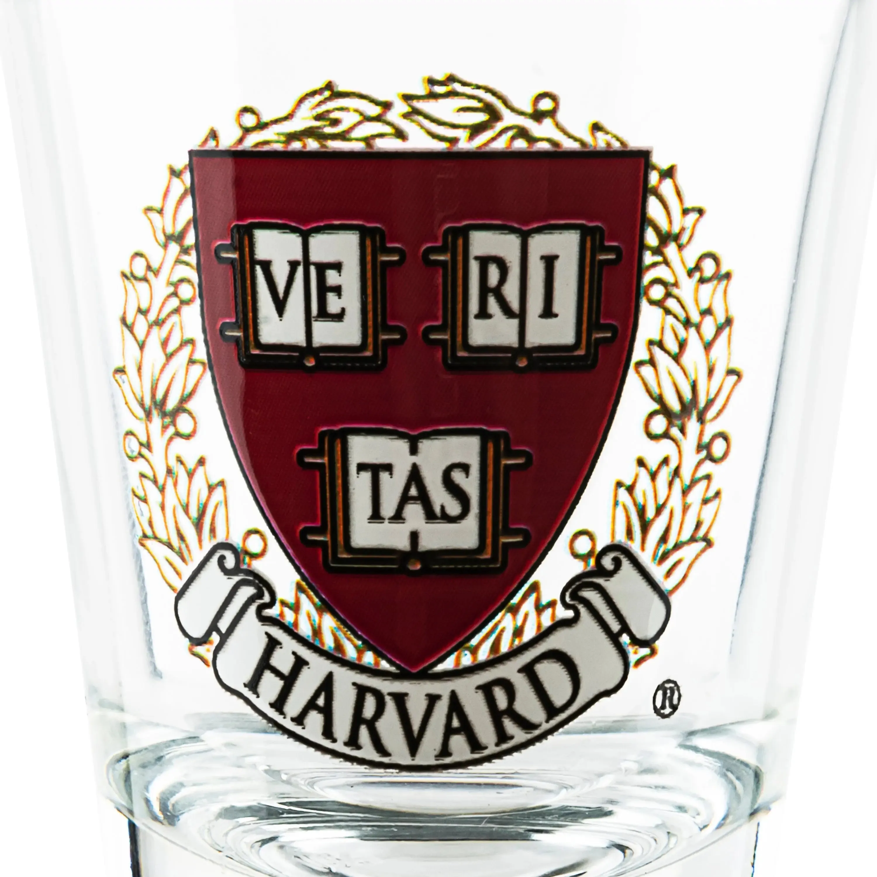 Harvard Crest Shot Glass