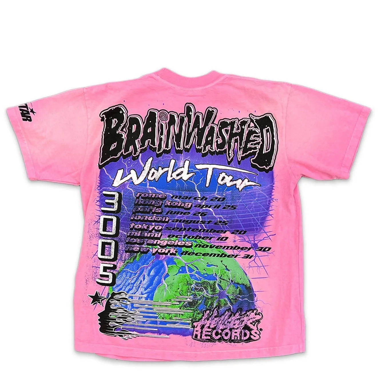 HellStar Brainwashed World Tour Tee Pink