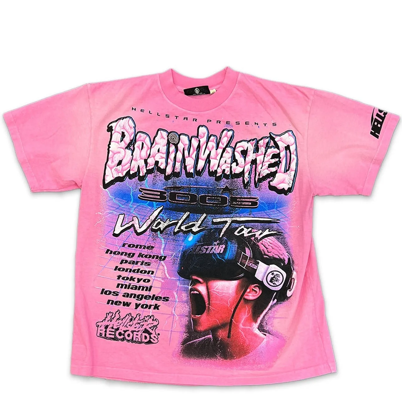 HellStar Brainwashed World Tour Tee Pink