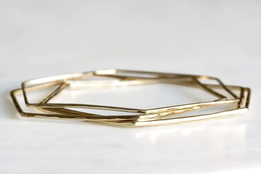 Hexagon Glint Bracelet