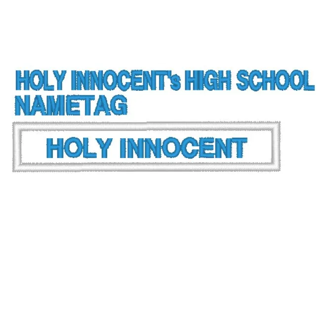 HIHS NAMETAGS