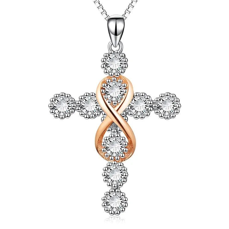 Infinity Cross Necklace