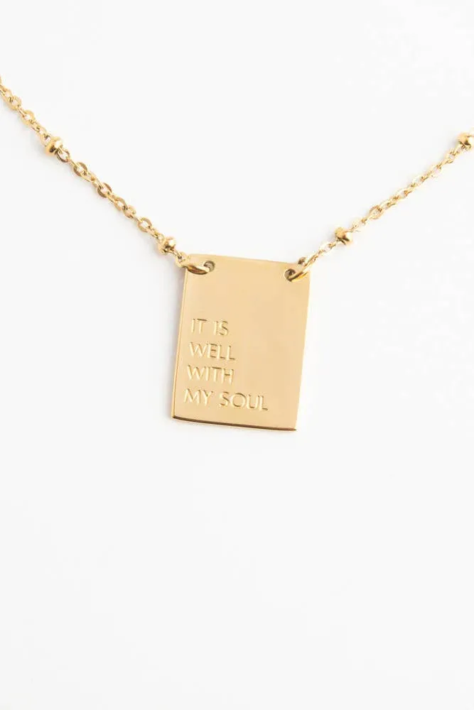 It Is Well Necklace