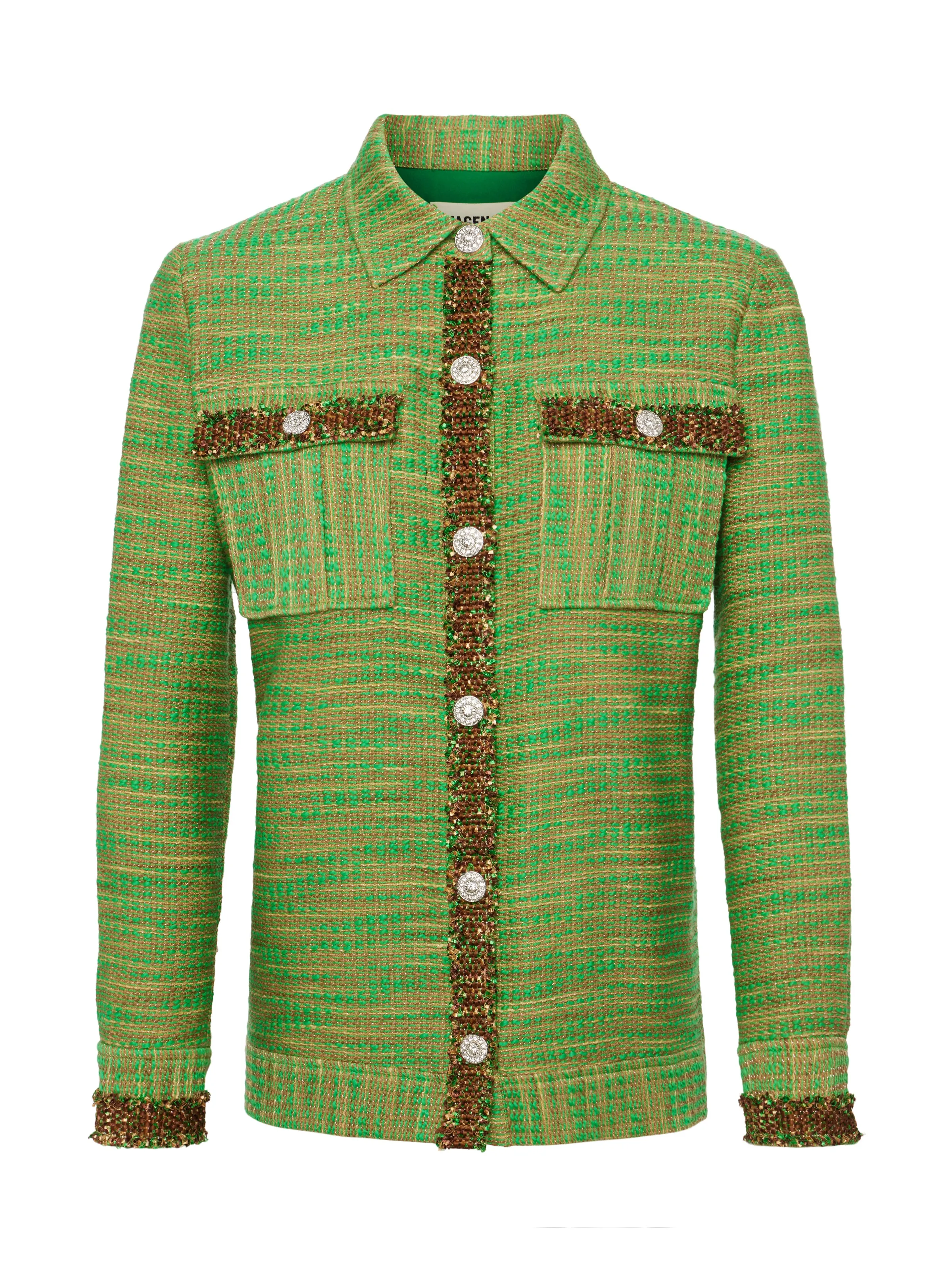 Jeanine Tweed Shirt Jacket