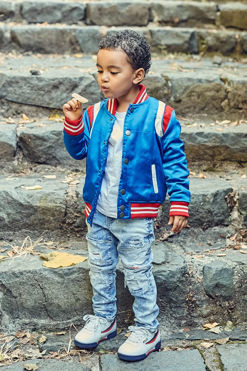 Kids Geneva Satin Varsity Jacket Sample - Size 6 (Anniversary Auction)