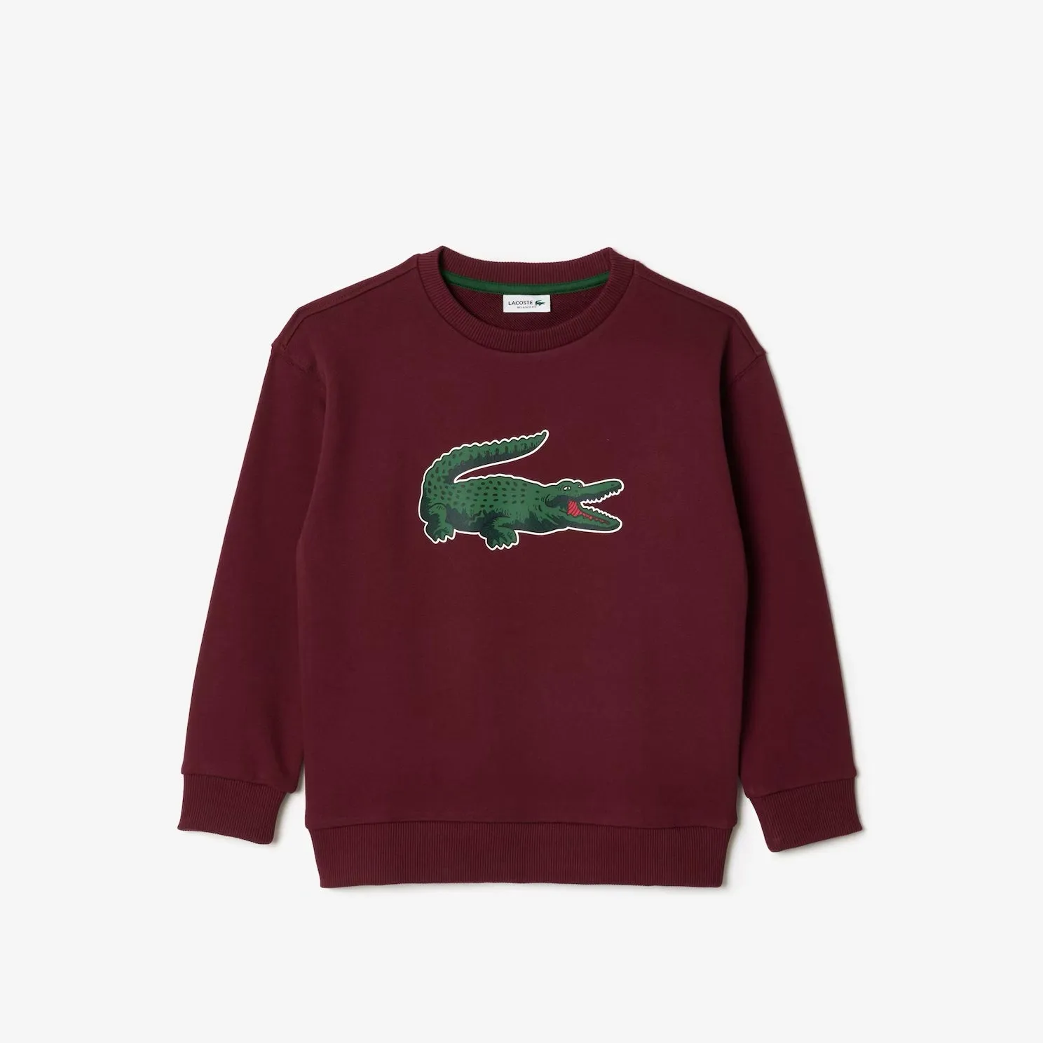 Kids Signature Print Bordeaux Sweater