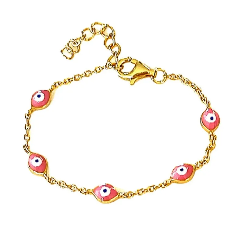 Kios Pink Evil Eye bracelet