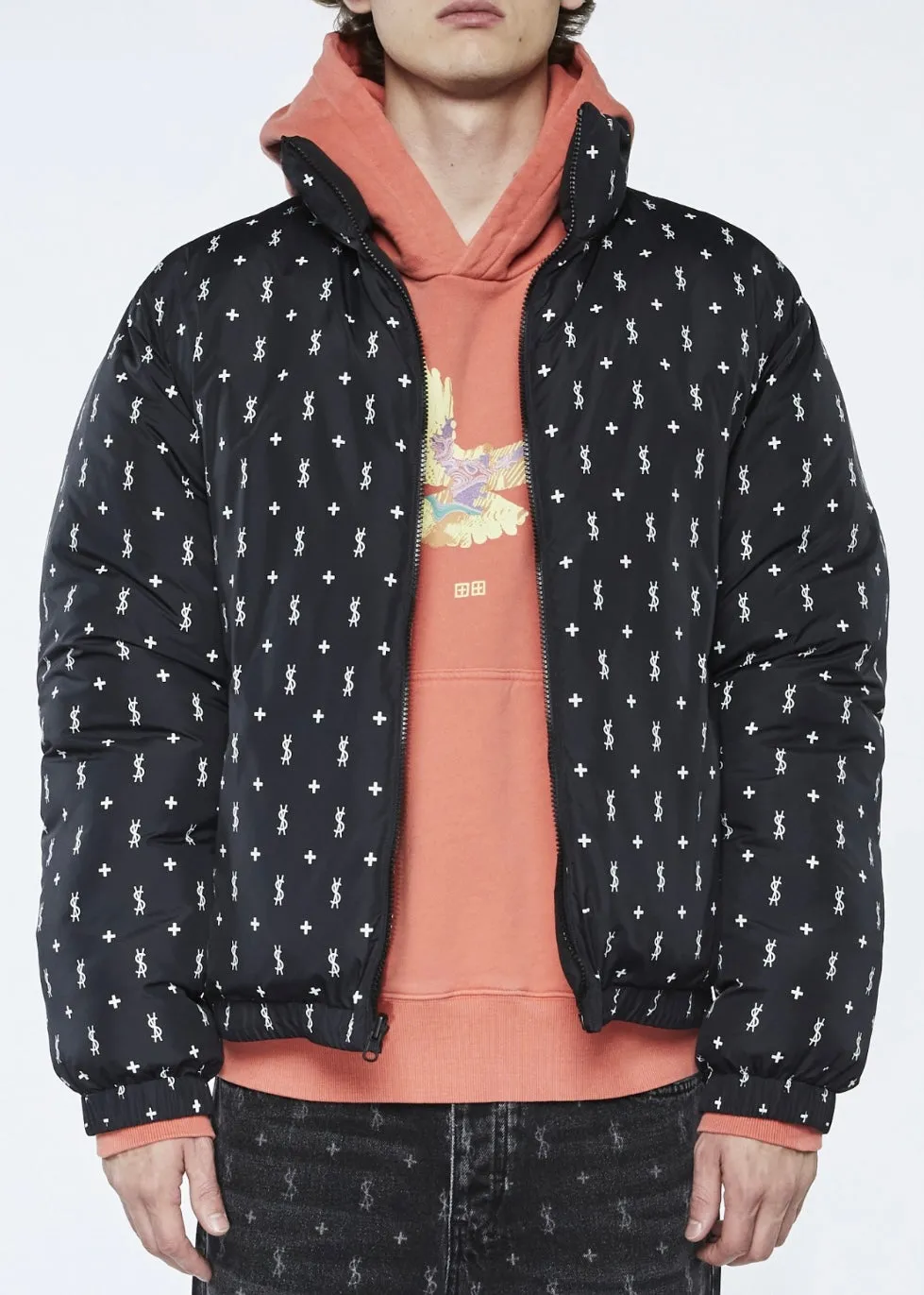 Ksubi Flight Puffer Reversible Black Jacket