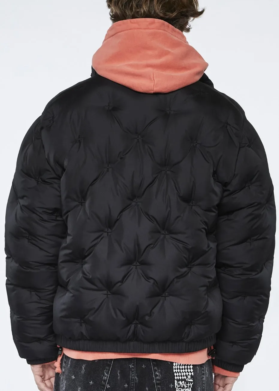 Ksubi Flight Puffer Reversible Black Jacket