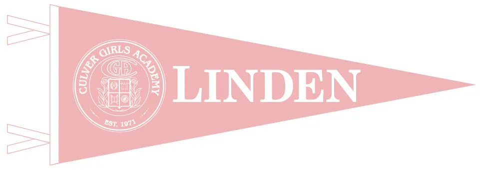 Linden Pennant - 9" x 24"