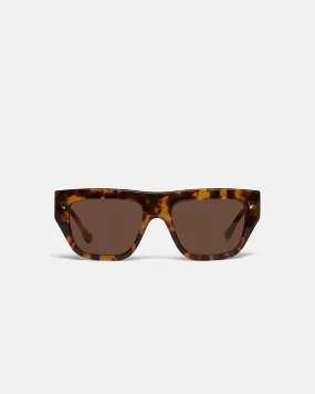 Martim - Bio-Plastic D-Frame Sunglasses - Dark Amber