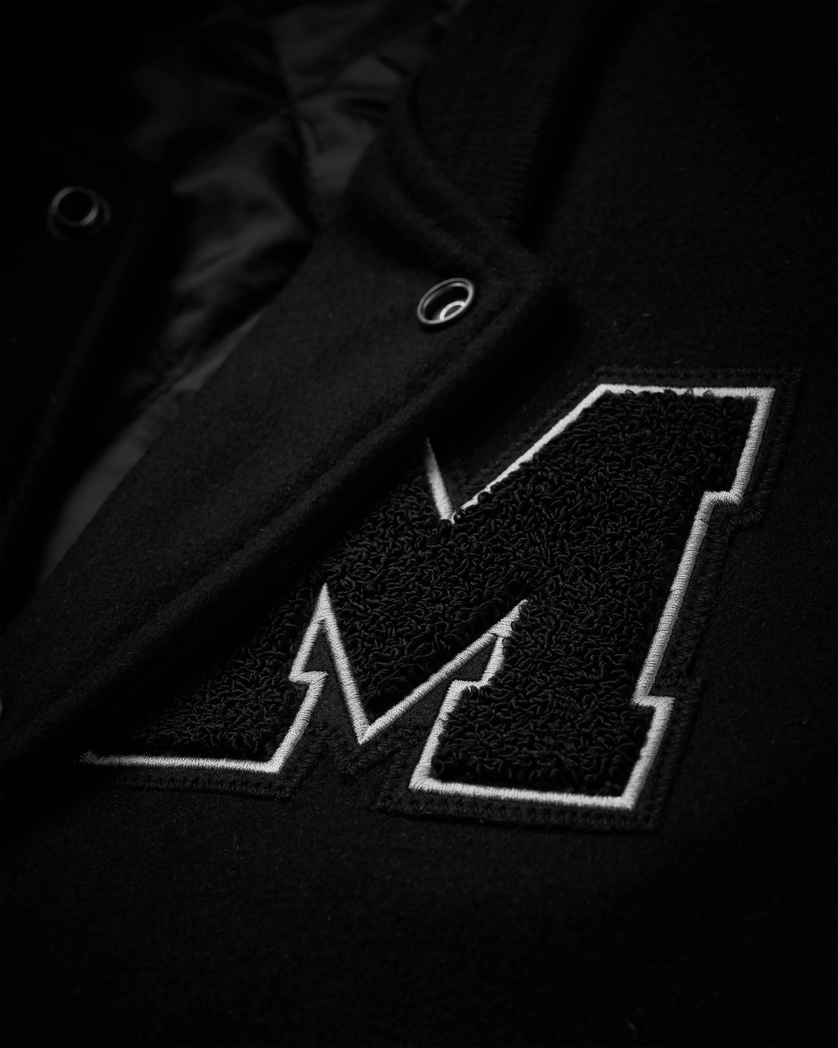 Mens Varsity Jacket Black