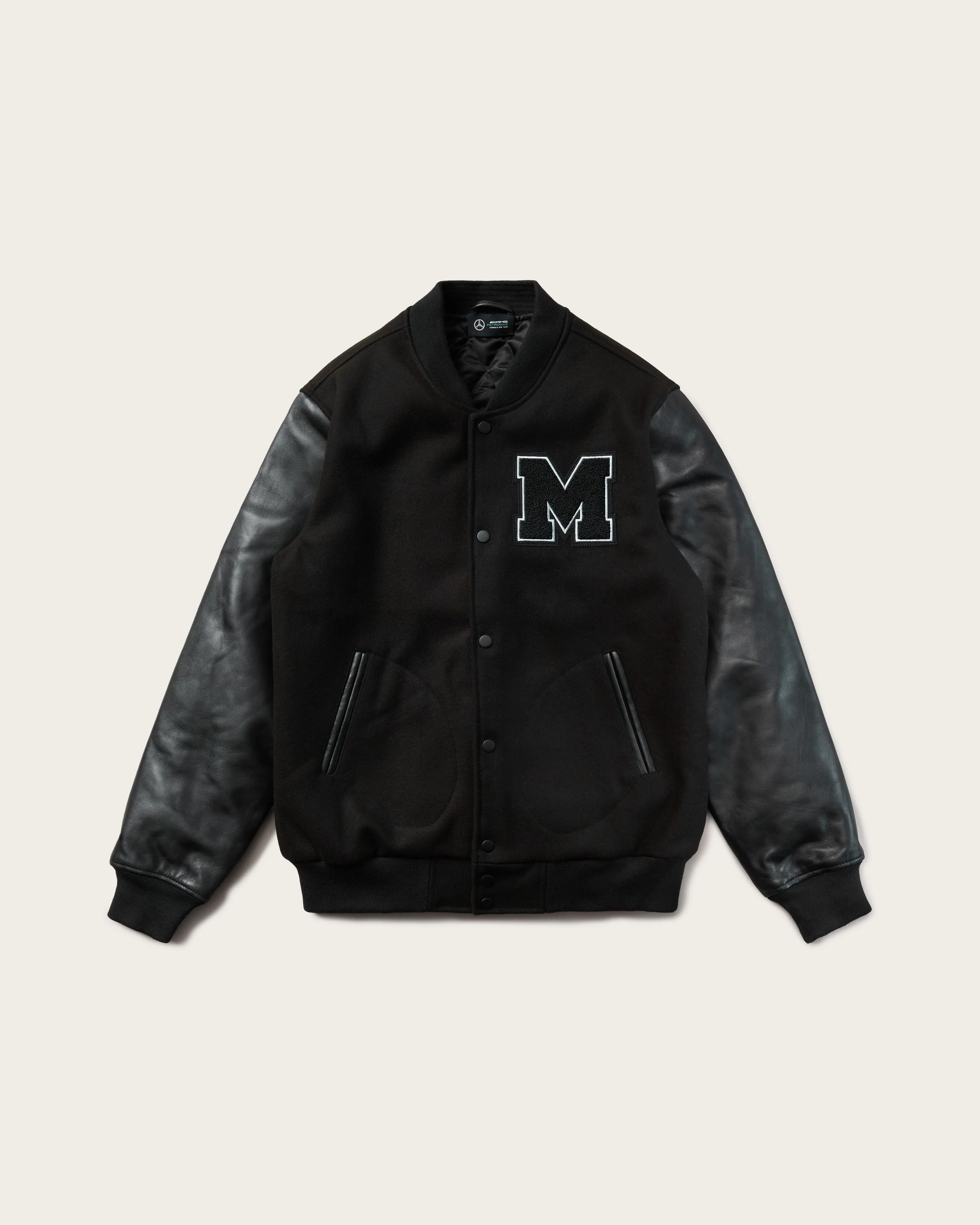 Mens Varsity Jacket Black