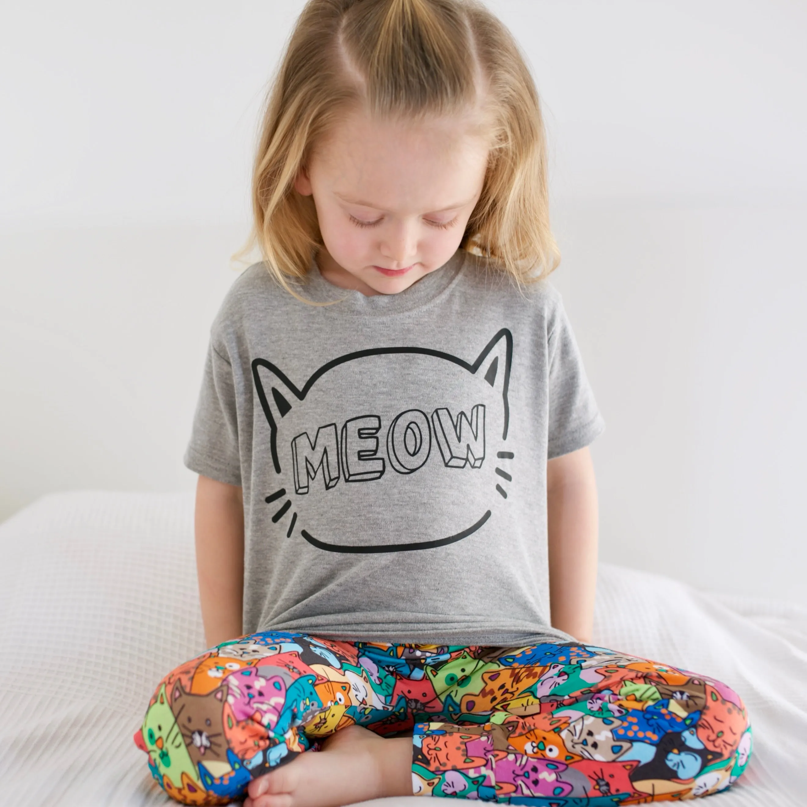 Meow Grey T shirt