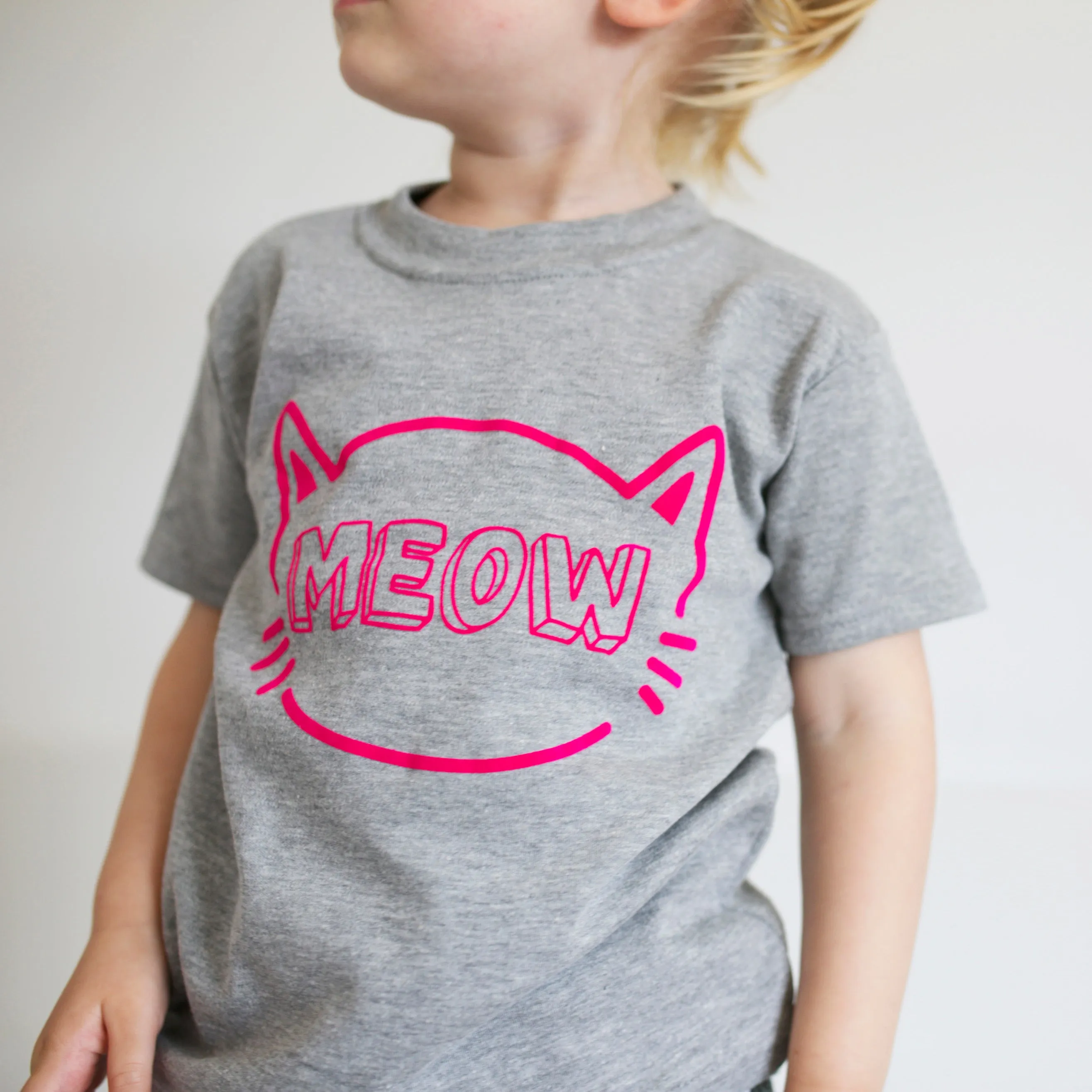 Meow Grey T shirt