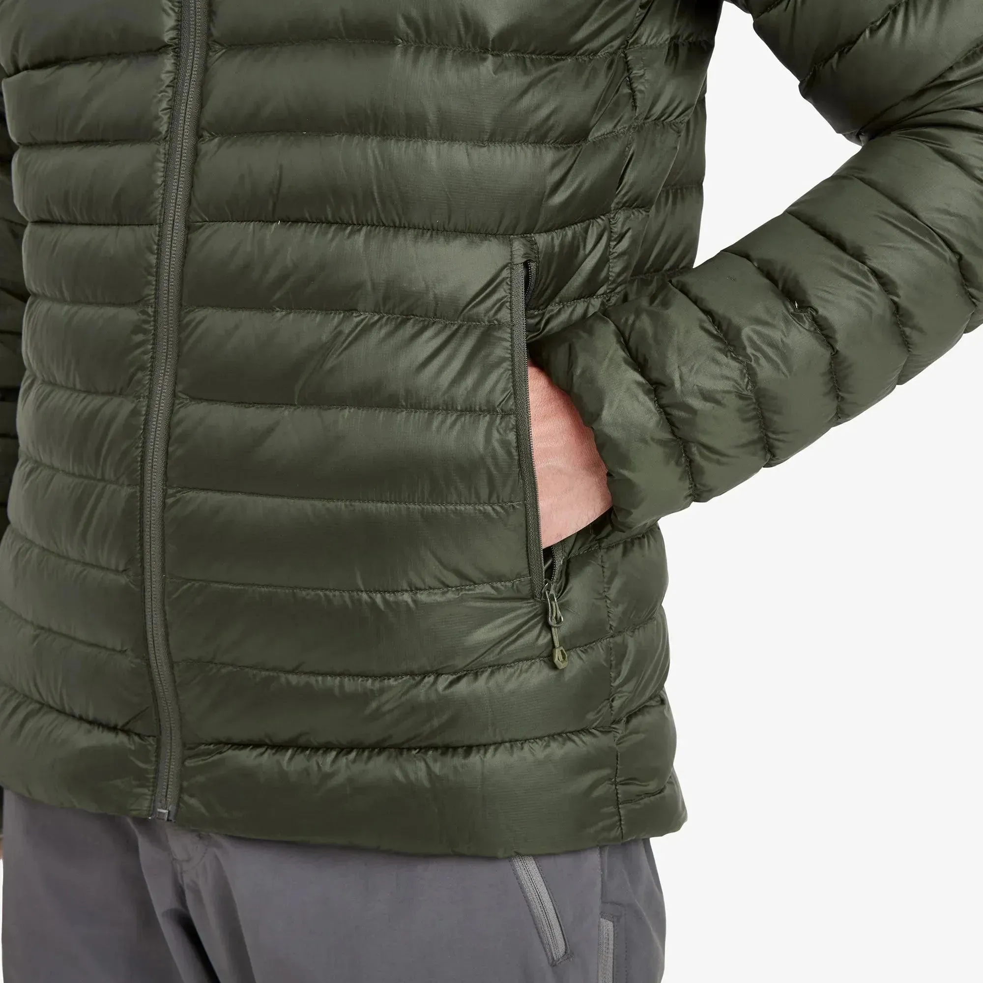 Montane Men's Anti-Freeze Hooded Down Insulated Jacket - Oak Green