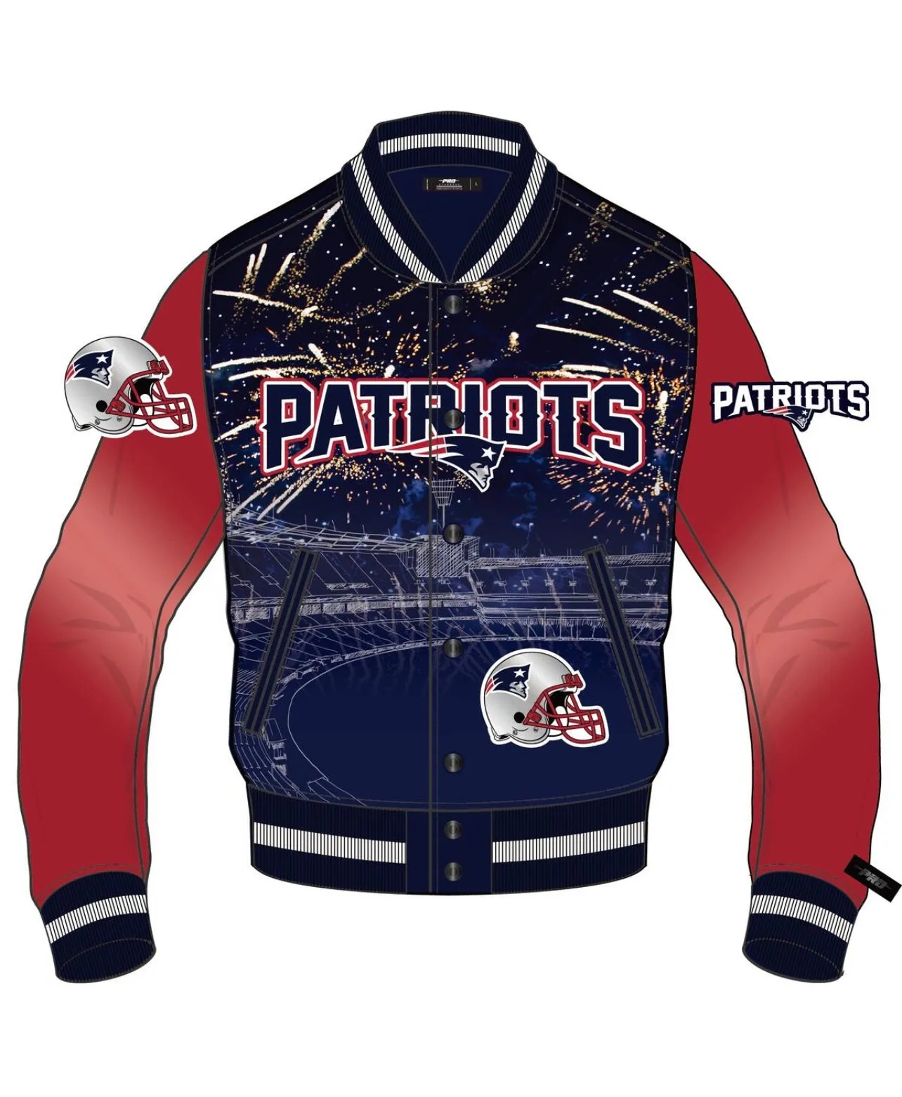 New England Patriots Remix Varsity Jacket