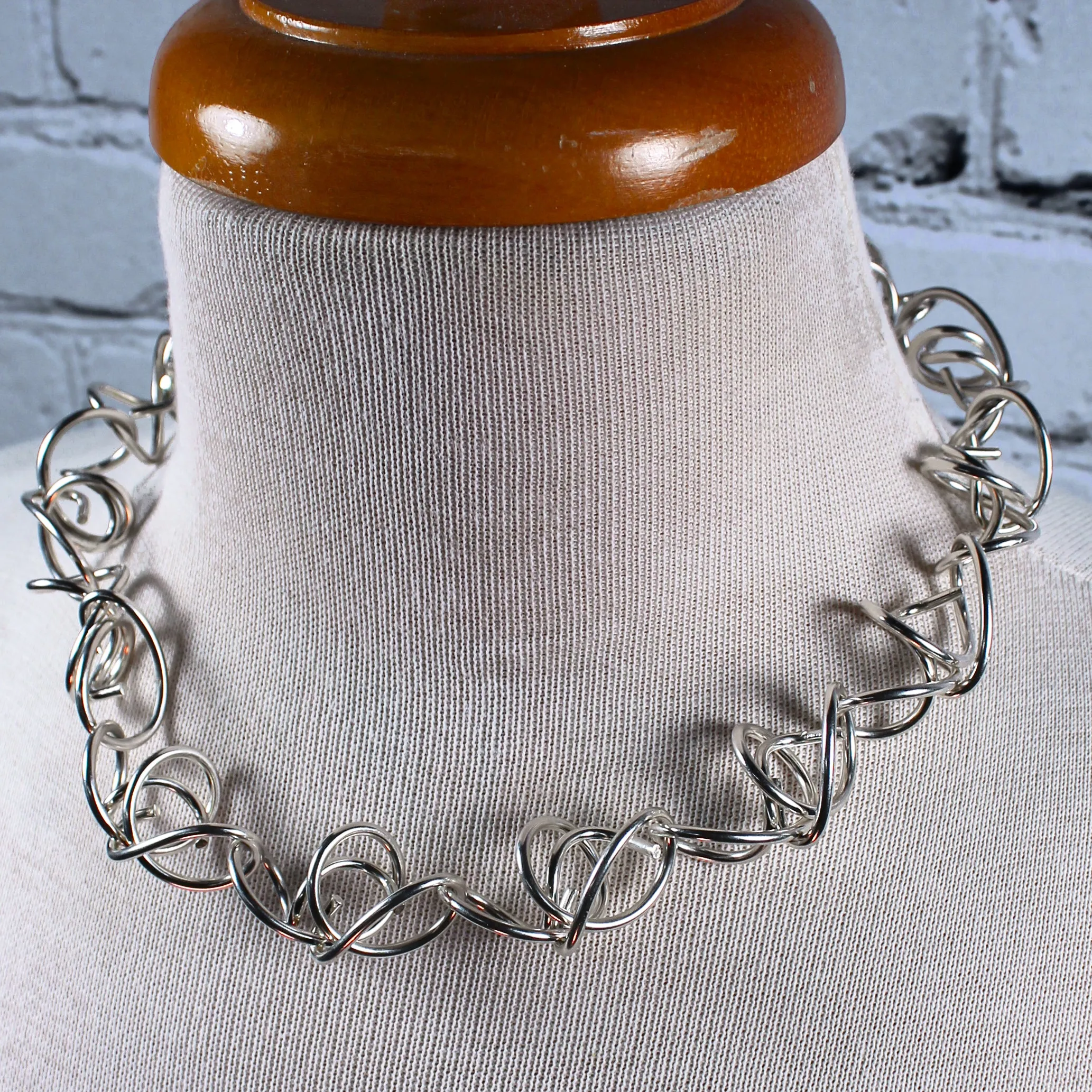 NEW! Sterling Silver Nest Necklace by Rina Young