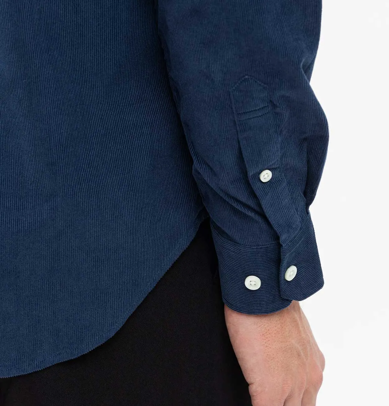 Norse Projects Osvald Corduroy Shirt in Navy