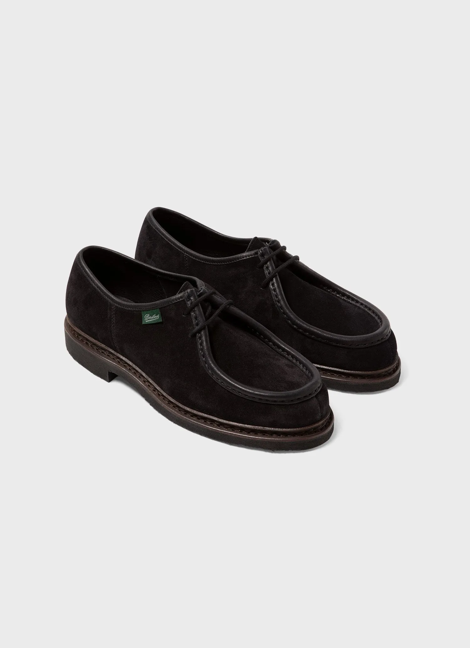 Paraboot Suede Michael Shoe in Black