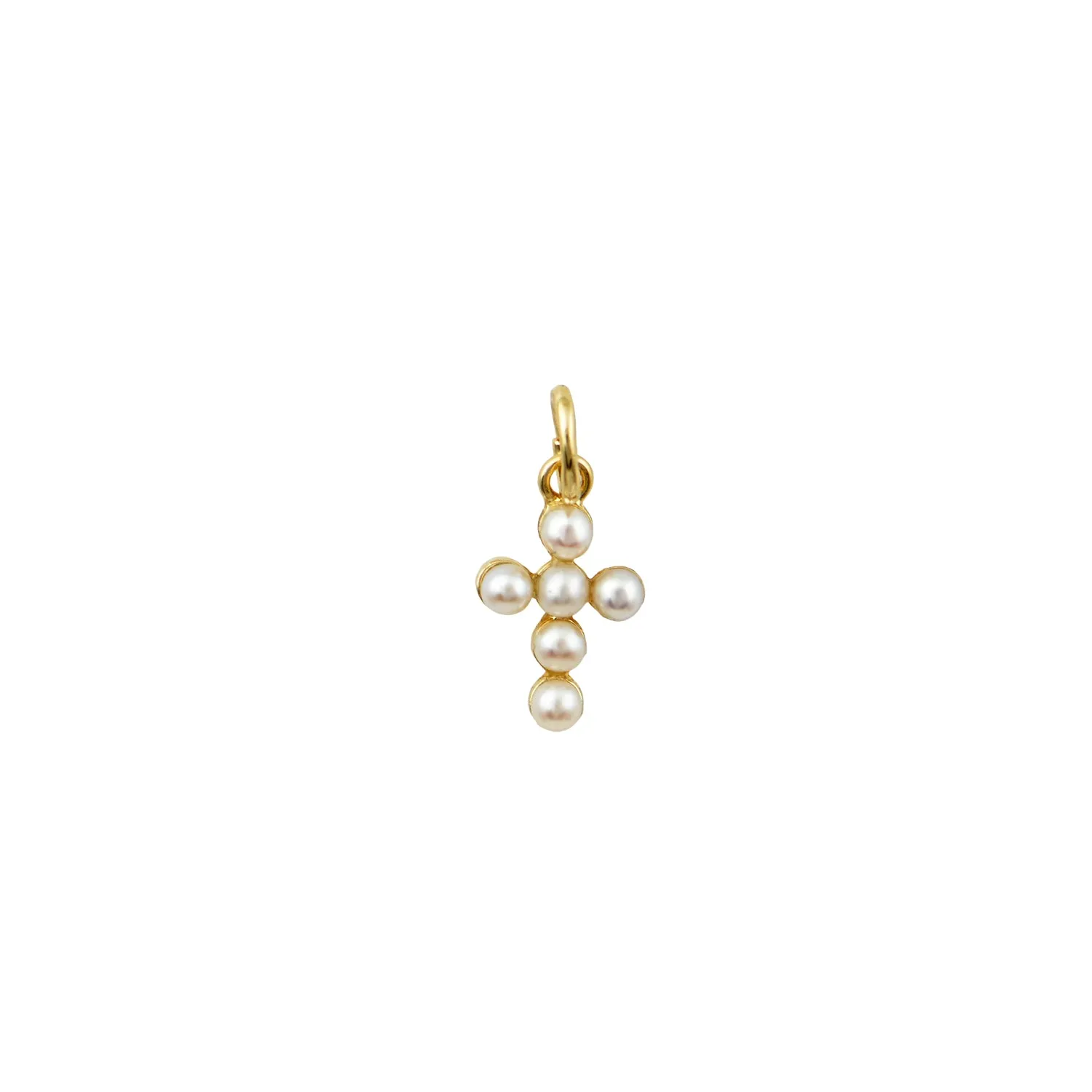 Pearl Simplicity Gold Cross