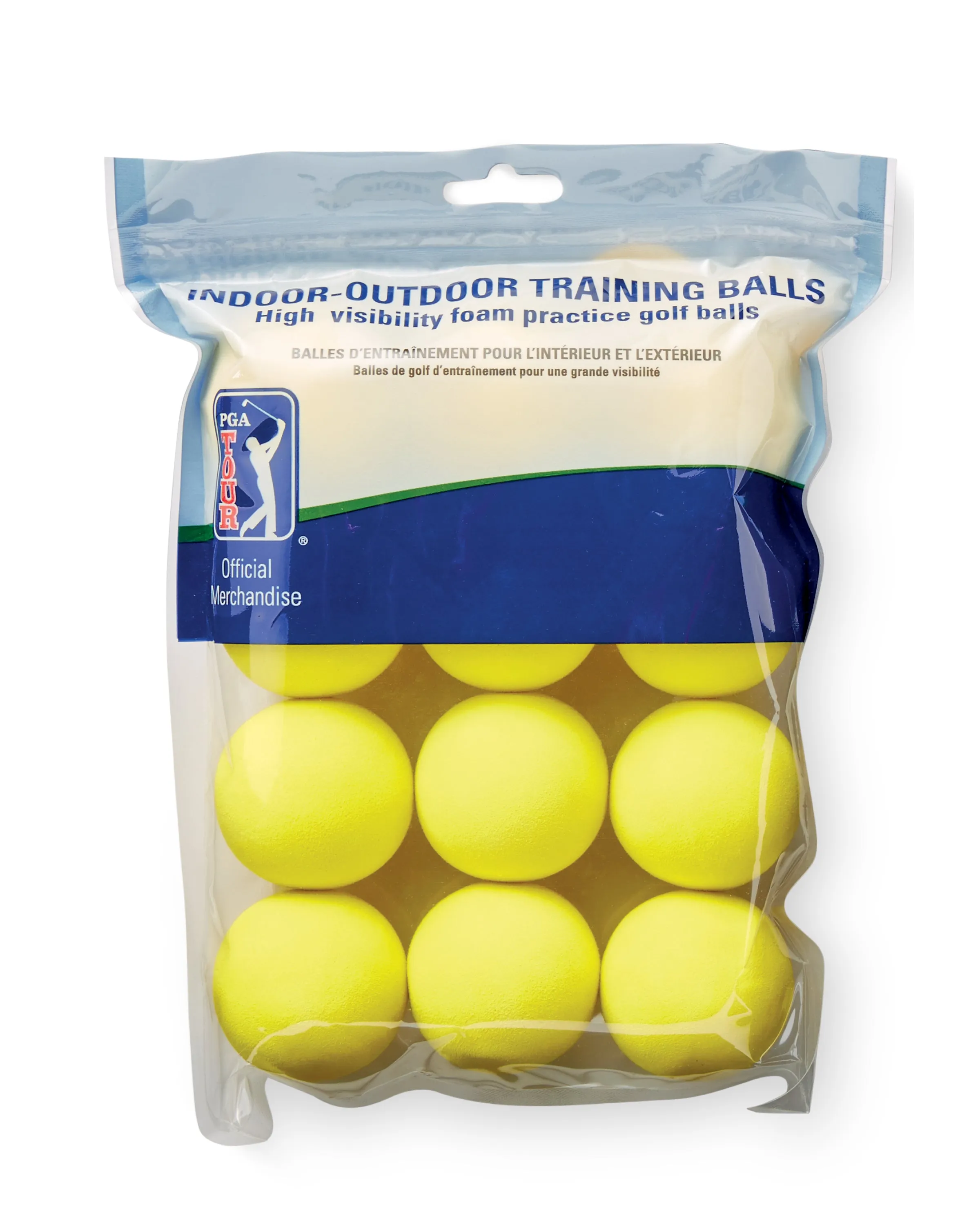 PGA Tour Yellow Foam Balls - 12pkt