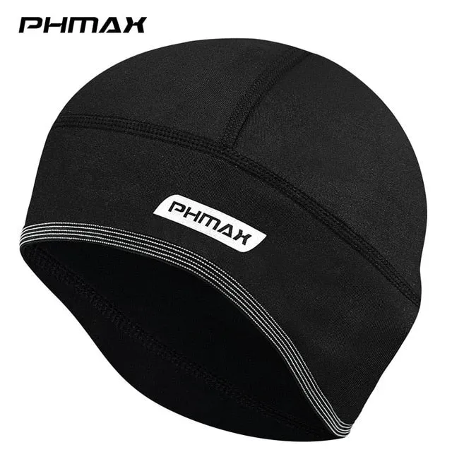 PHMAX Winter Cap Thermal Fleece Beenie Ski Cap MTB Bike Bandana Headband Camping, Cycling Helmet Hat Running Riding Motorcycle Headwear