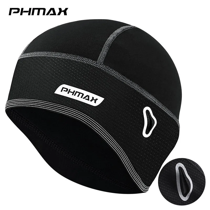 PHMAX Winter Cap Thermal Fleece Beenie Ski Cap MTB Bike Bandana Headband Camping, Cycling Helmet Hat Running Riding Motorcycle Headwear