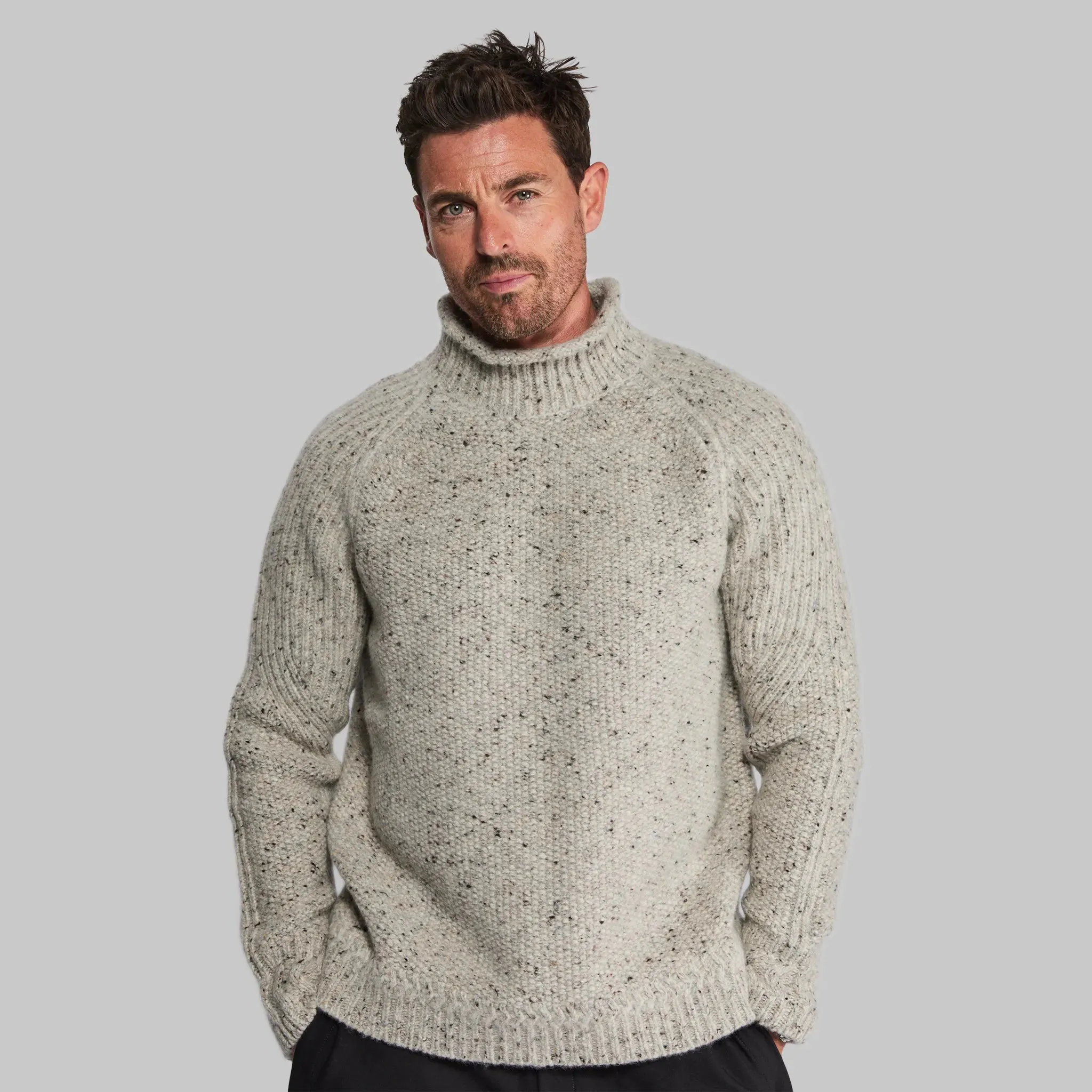 Planet Earth Guernsey Sweater. Grey edition.