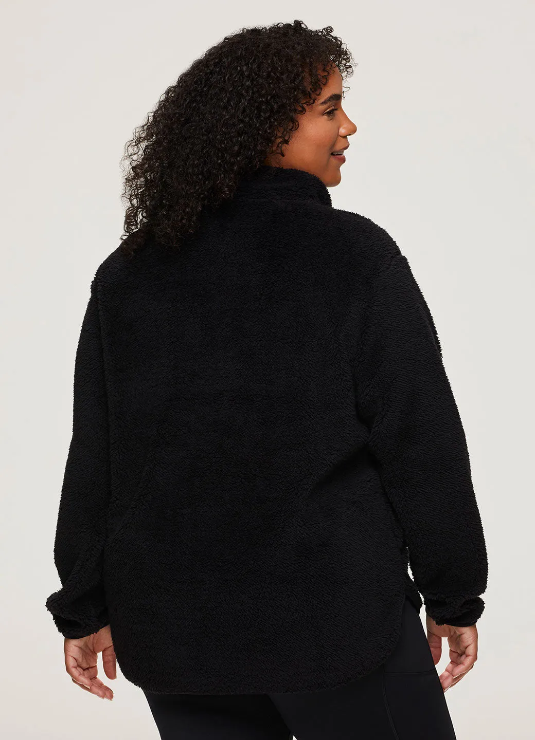 Plus Dylan 1/4 Zip Sherpa Pullover