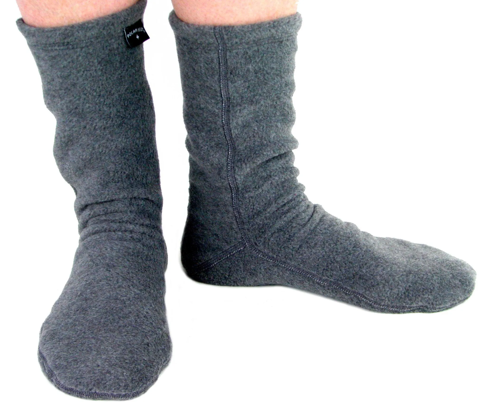 Polar Feet Fleece Socks - Soft Grey