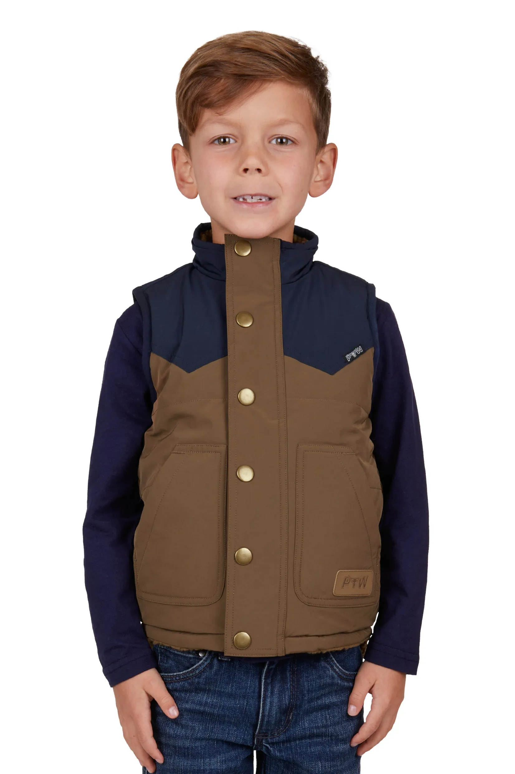 Pure Western Boys Martin Reversible Vest