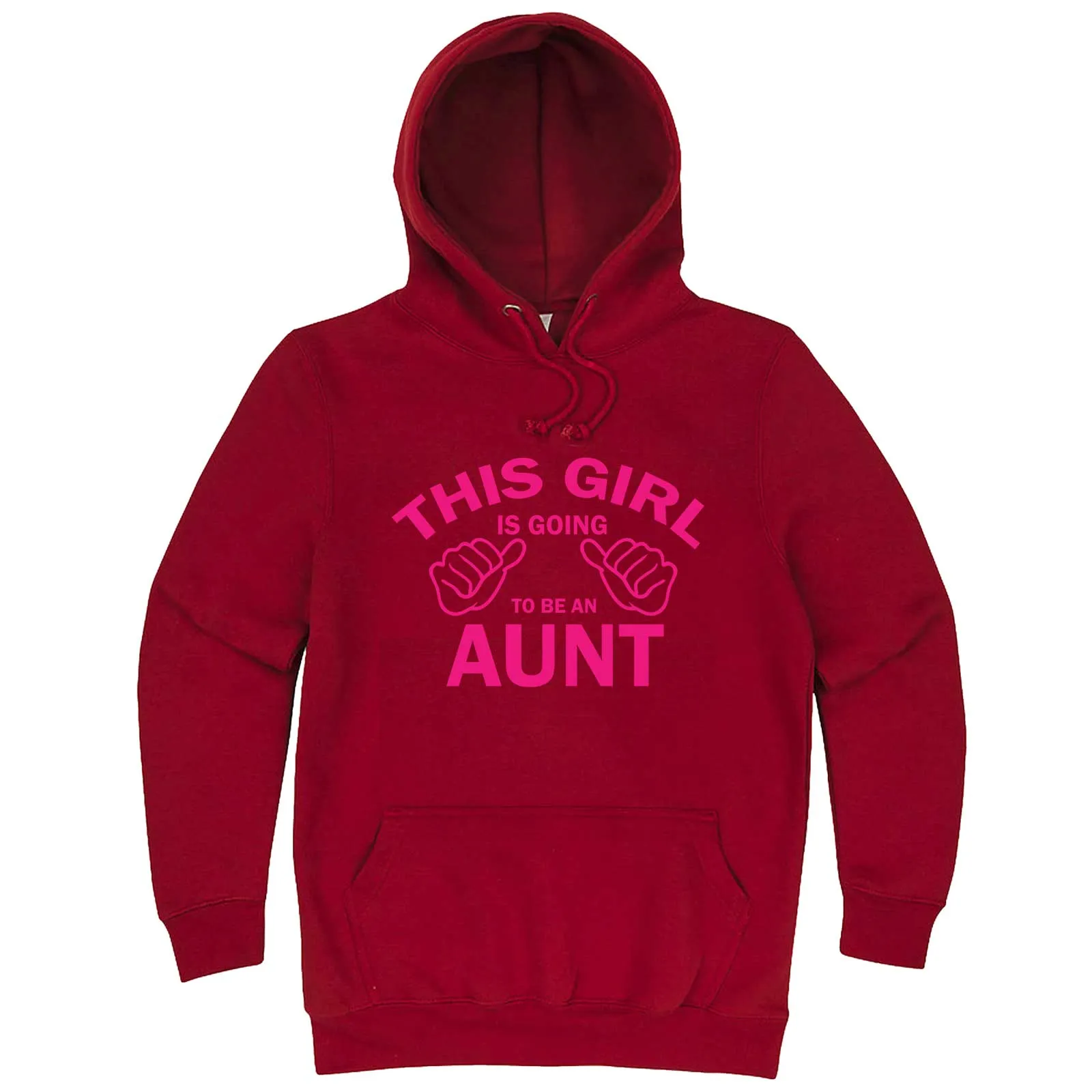 "This Girl is Going to Be an Aunt, Pink Text" hoodie